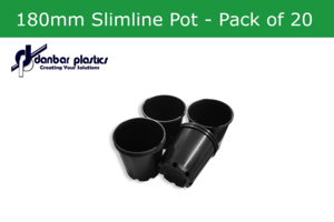 Plastic Pots 180mm Slimline - Pack of 20